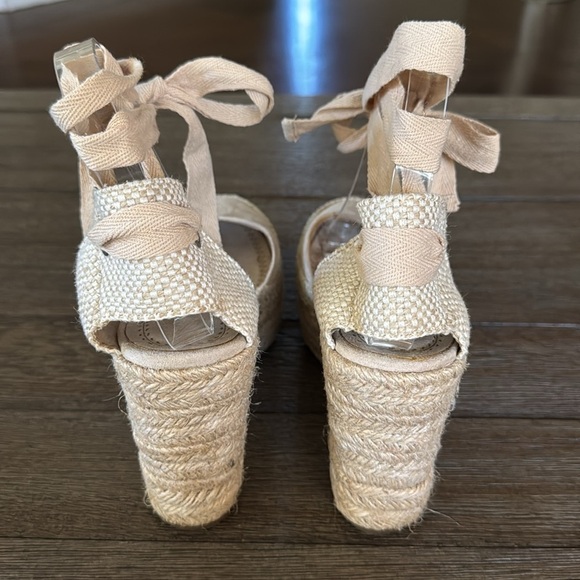 Corina Espadrille Wrap Platform Wedge Natural - Picture 4 of 8